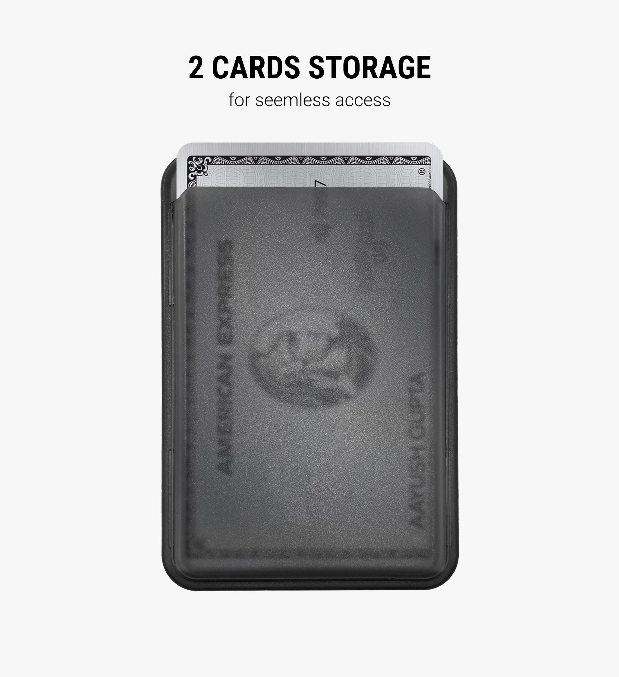 Frost Matte Black MagSafe Card Wallet