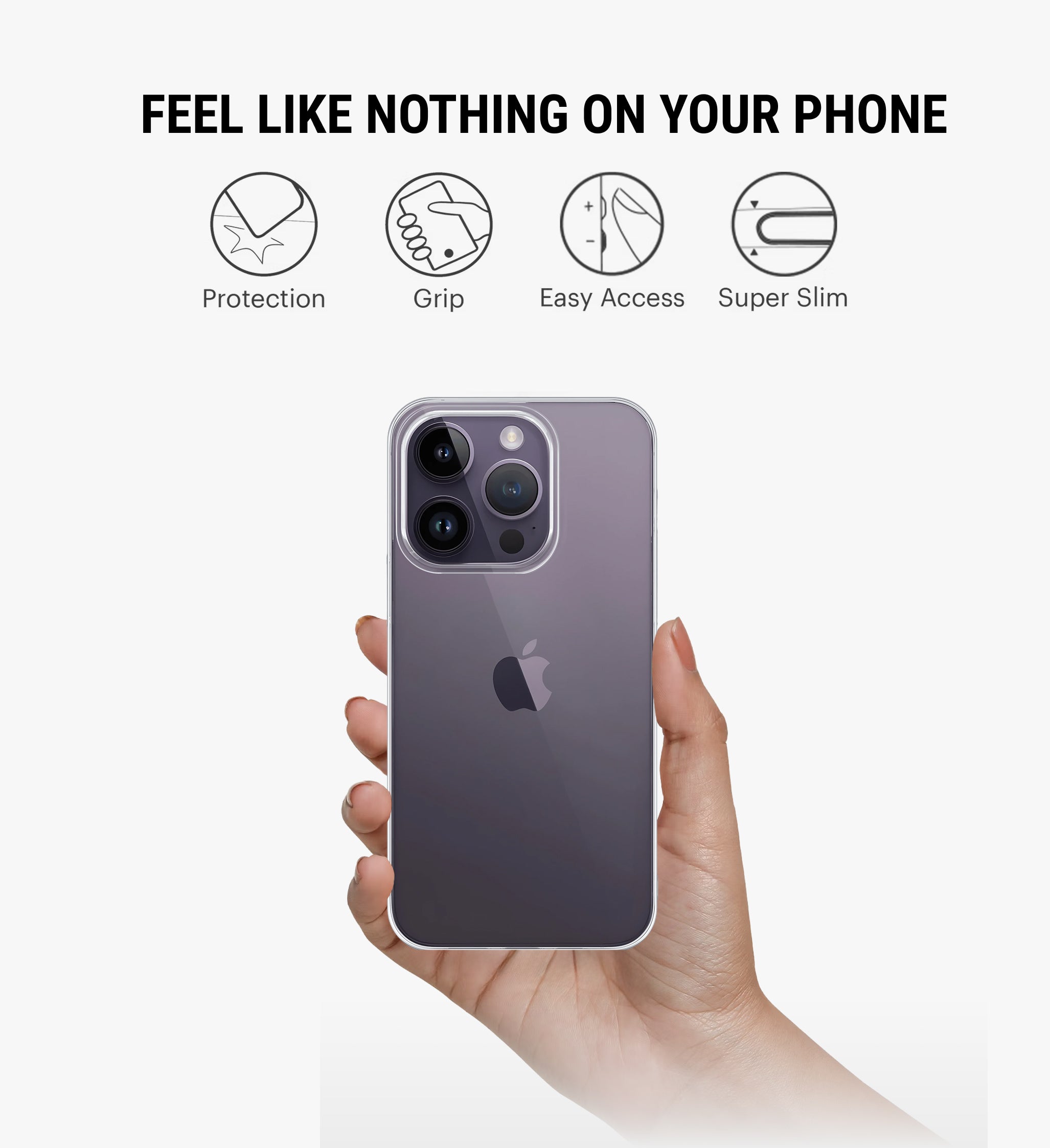 Anti-Yellow Phone Case Cover for iPhone 14 Pro