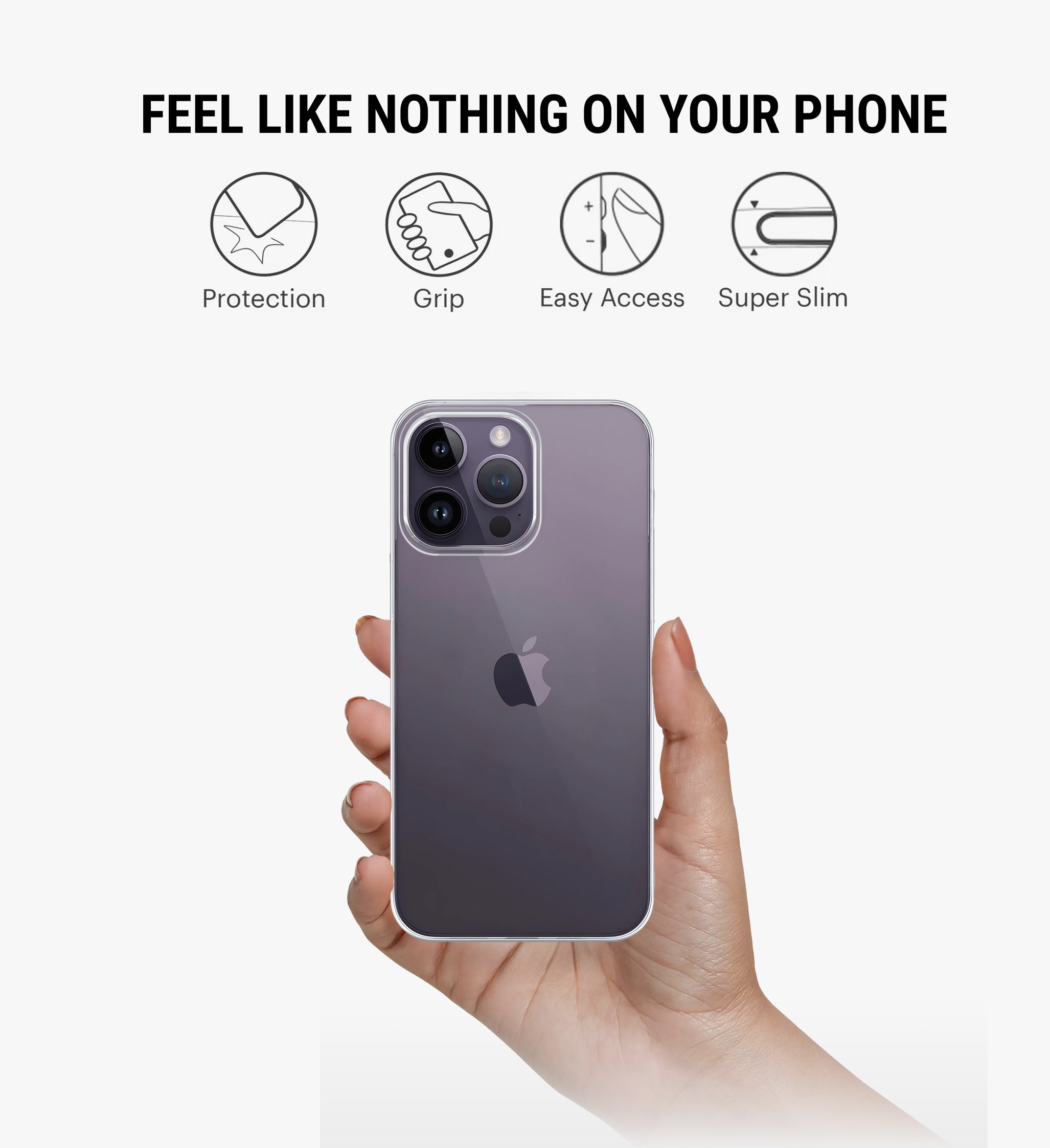 Anti-Yellow Phone Case Cover for iPhone 14 Pro Max