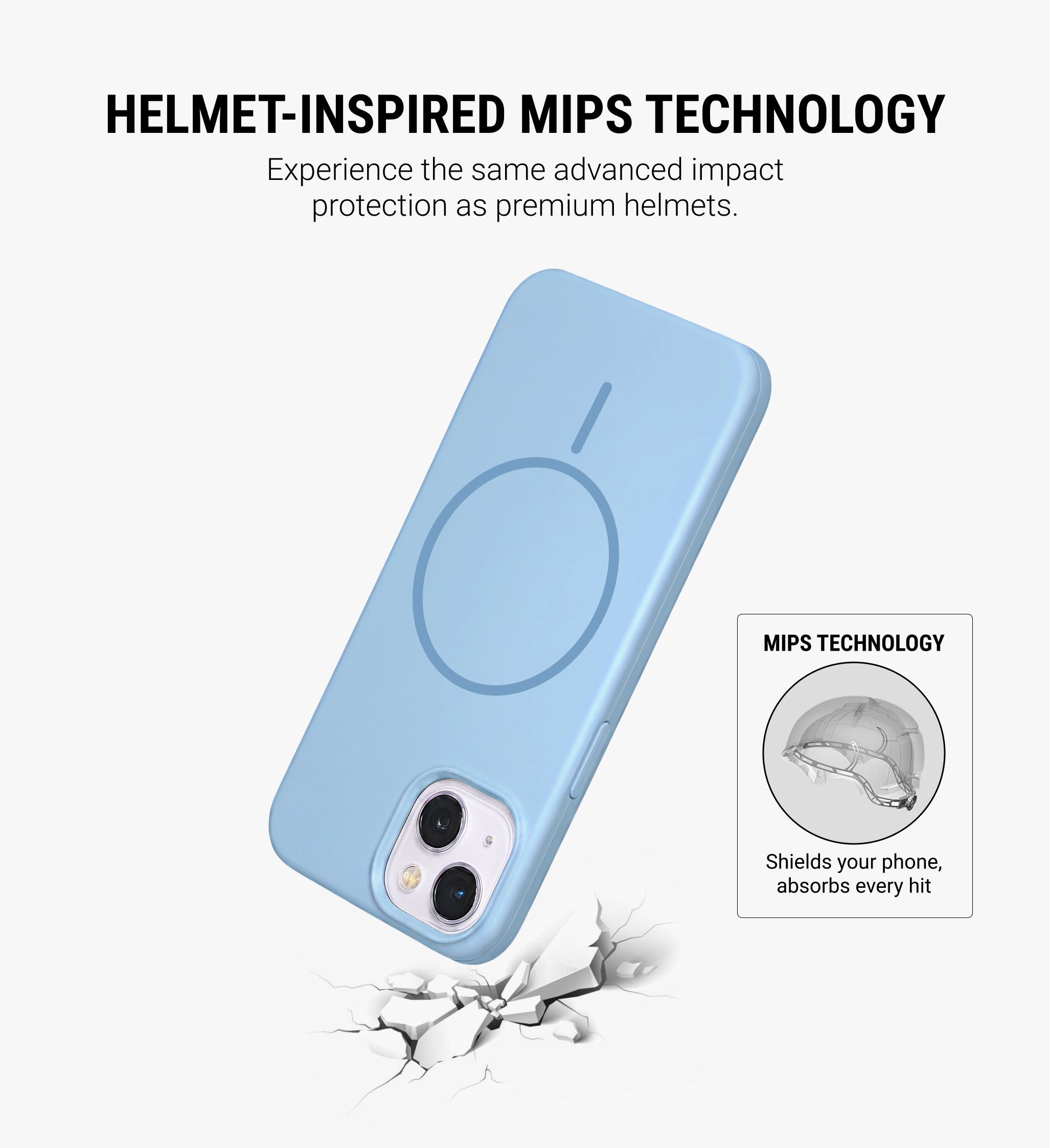 Silicone Magsafe Phone Case Cover for iPhone 15 - Blue
