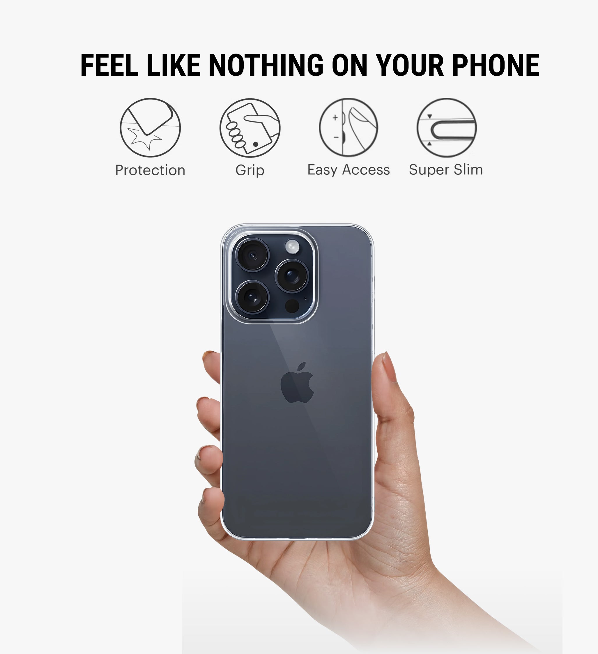 Anti-Yellow Phone Case Cover for iPhone 15 Pro