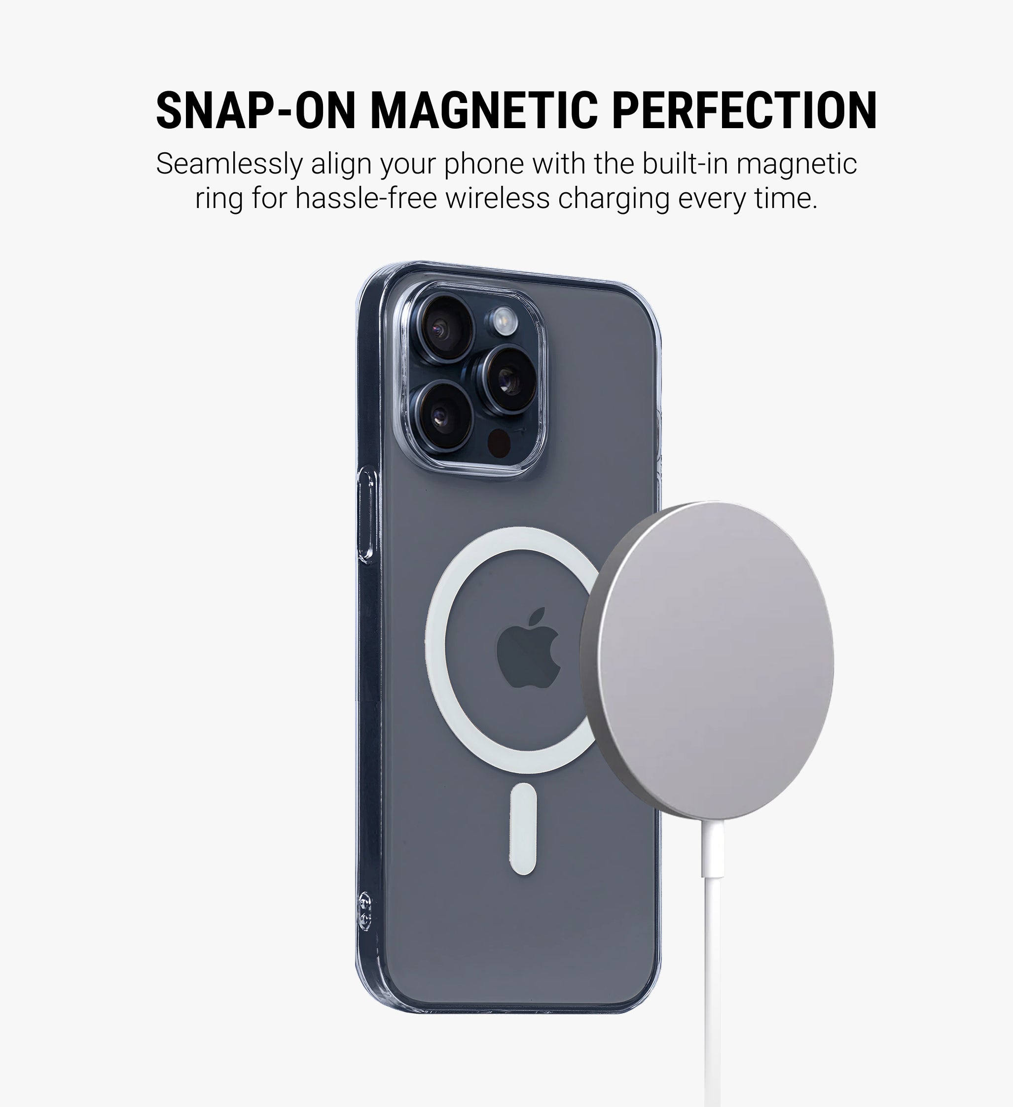 Anti-Yellow MagSafe Phone Case Cover for iPhone 15 Pro Max