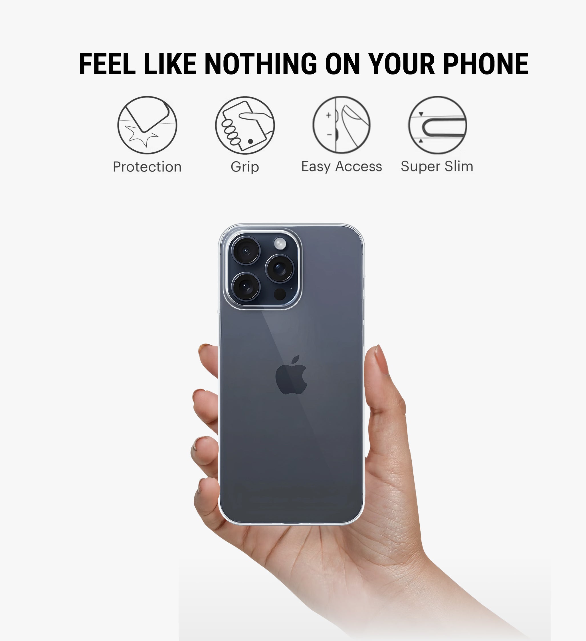 Anti-Yellow Phone Case Cover for iPhone 15 Pro Max