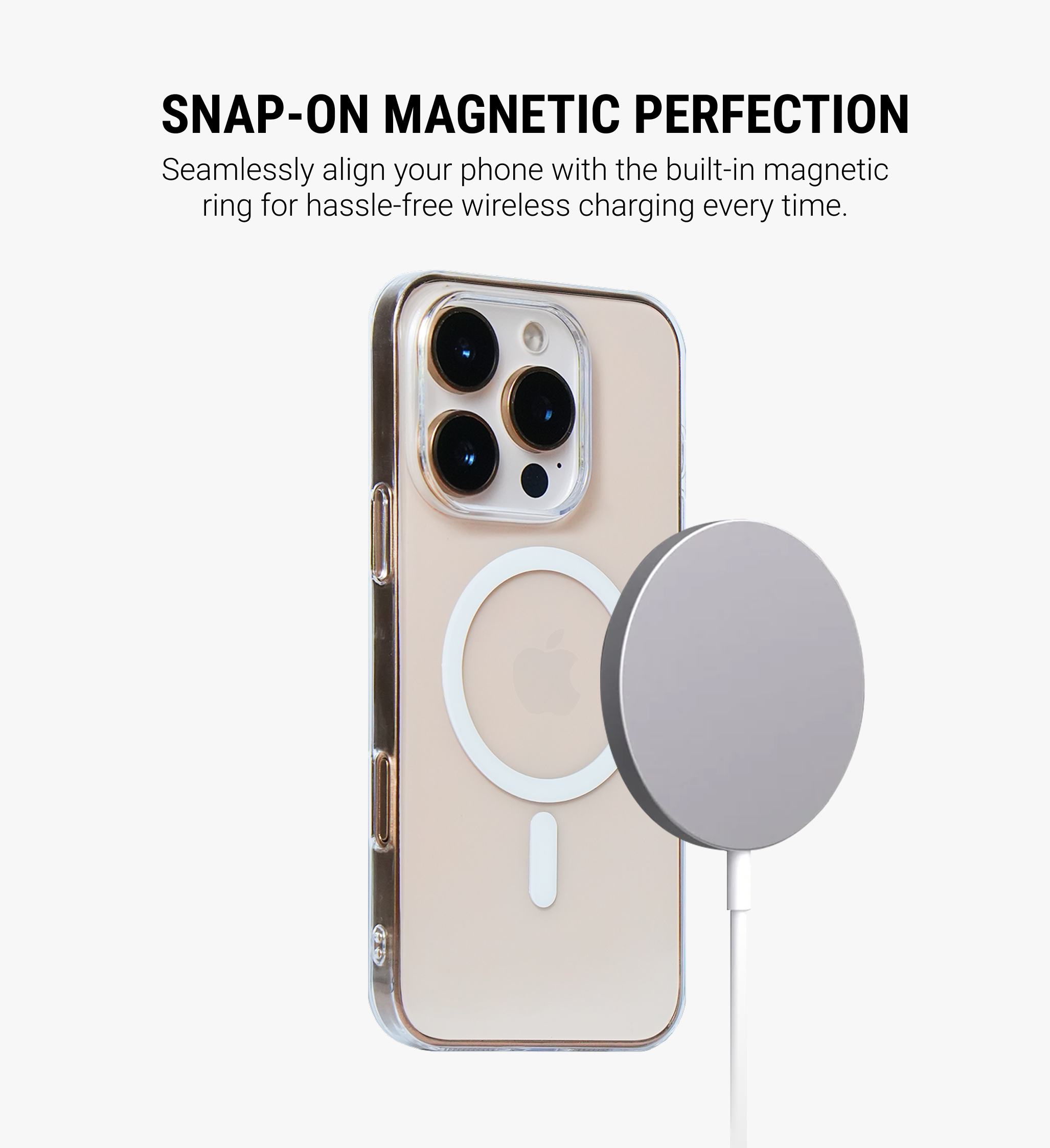 Anti-Yellow MagSafe Phone Case Cover for iPhone 16 Pro
