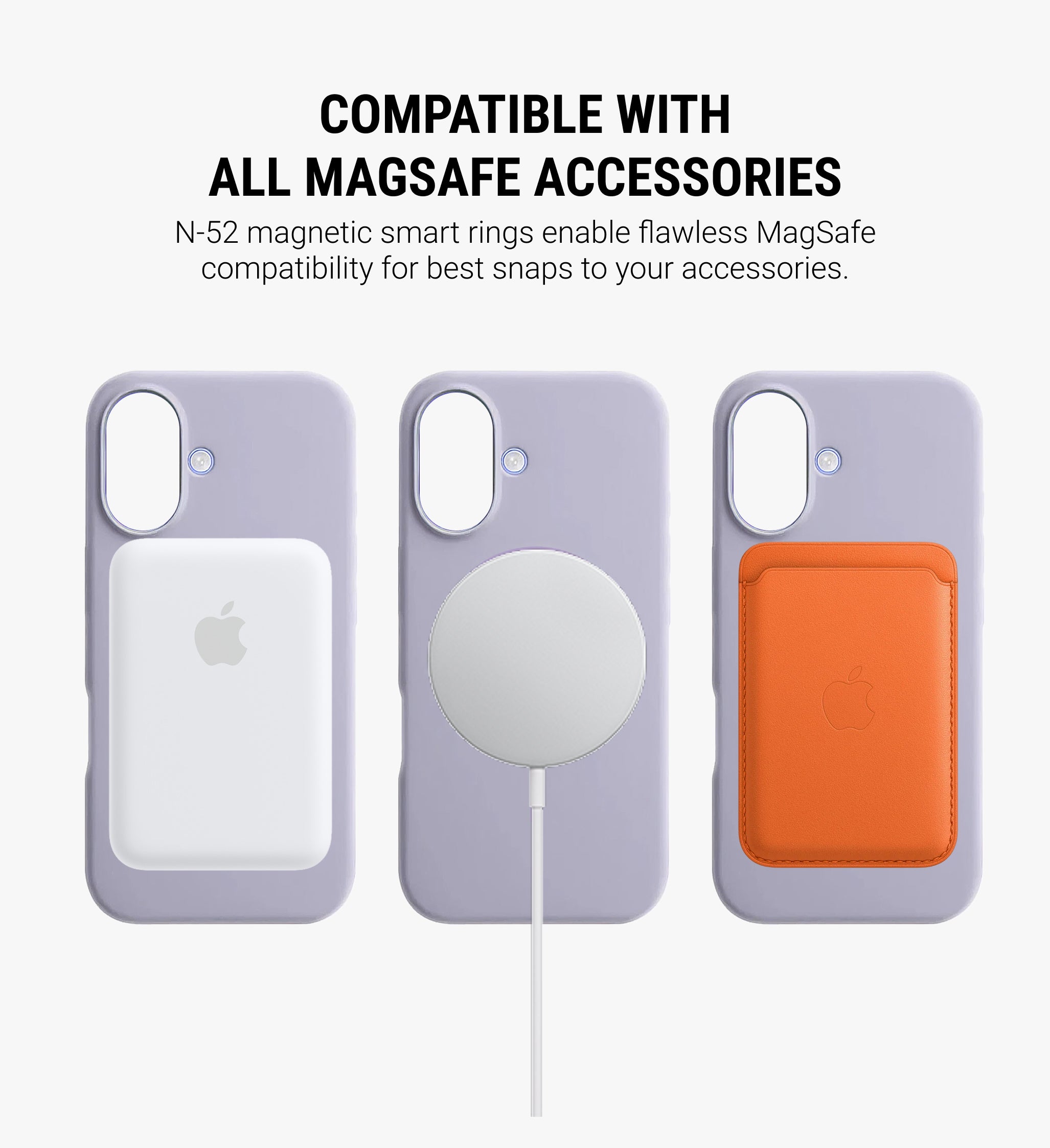 Silicone Magsafe Phone Case Cover for iPhone 16 Plus - Purple