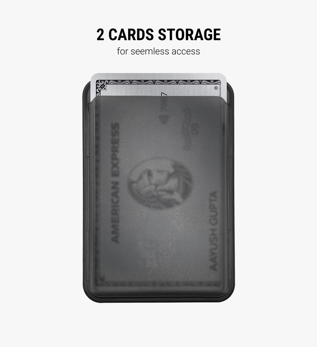 Frost Matte Black MagSafe Card Wallet