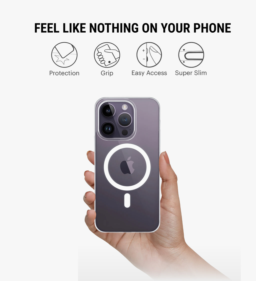 Anti-Yellow MagSafe Phone Case Cover for iPhone 14 Pro