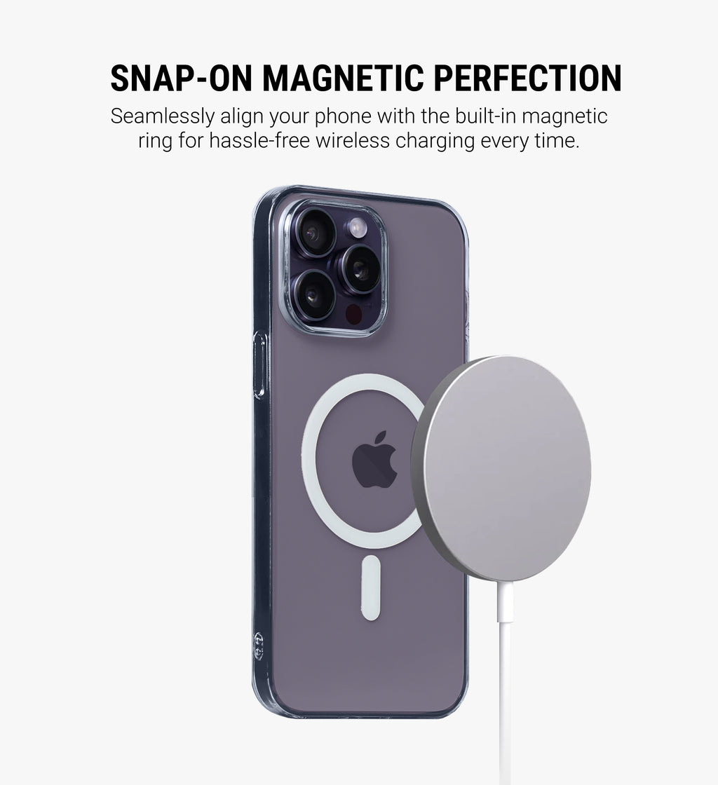 Anti-Yellow MagSafe Phone Case Cover for iPhone 14 Pro Max