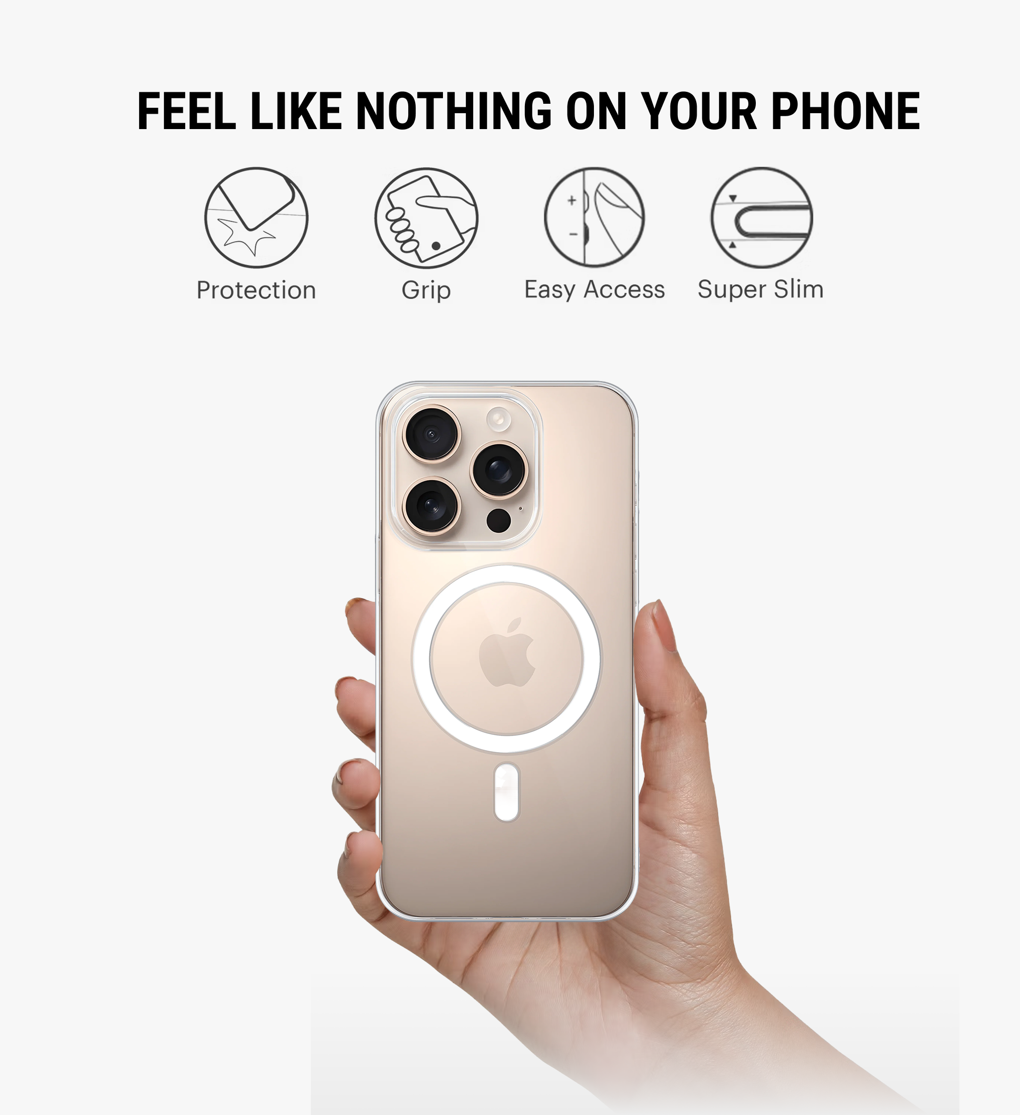 Anti-Yellow MagSafe Phone Case Cover for iPhone 16 Pro