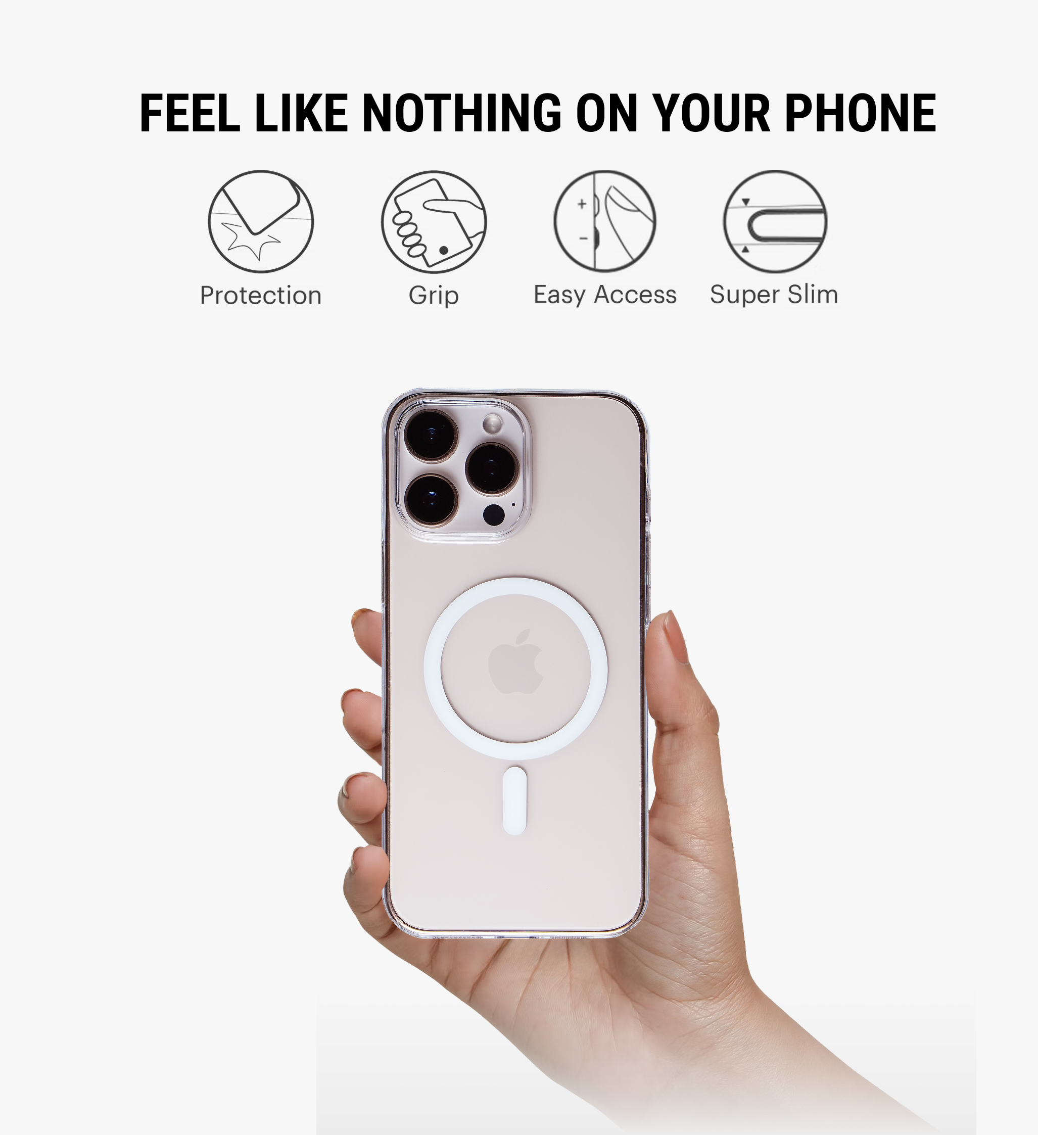 Anti-Yellow MagSafe Phone Case Cover for iPhone 16 Pro Max