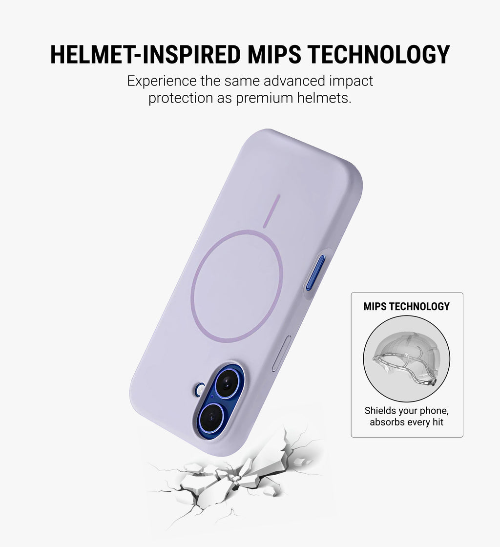 Silicone Magsafe Phone Case Cover for iPhone 16 Plus - Purple